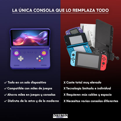 Consola portátil definitiva MyRetroFlip 2™